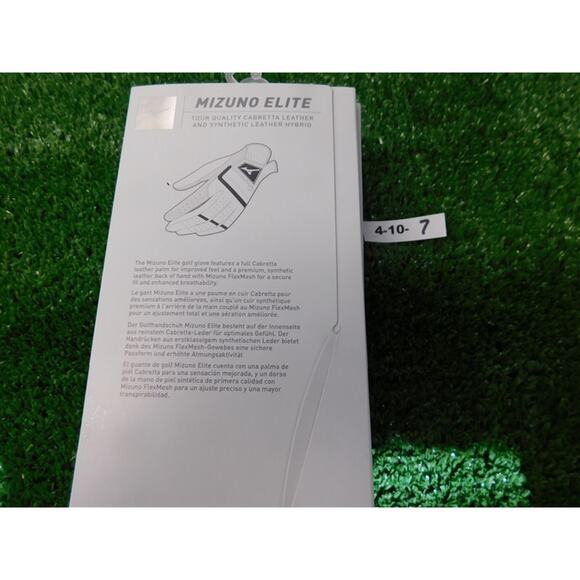 6 Mizuno Elite Mens Cadet Small Golf Gloves Worn on Left Hand New - Picture 3 of 3